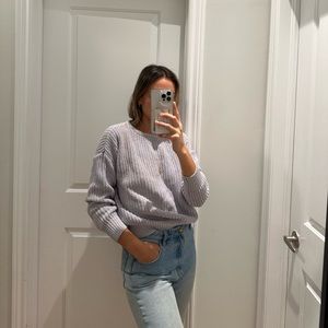 American Apparel lavender fisherman sweater